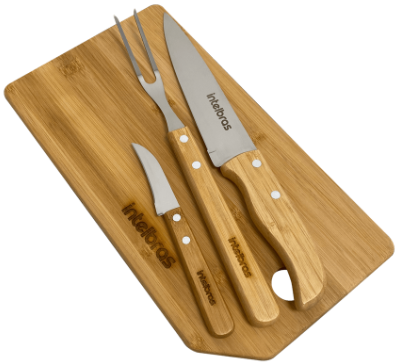 Kit churrasco 4 peças Intelbras