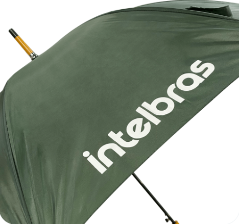 Guarda-chuva Cabo Curvo em Madeira Intelbras