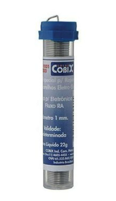Solda Estanho Tubinho 22GR 63x37 1MM Cobix 1871