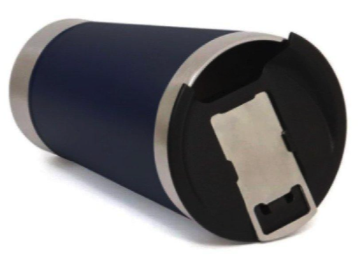 Copo Térmico Seleção Brasil 473 ml Aço Inox Com Tampa e Abridor Azul