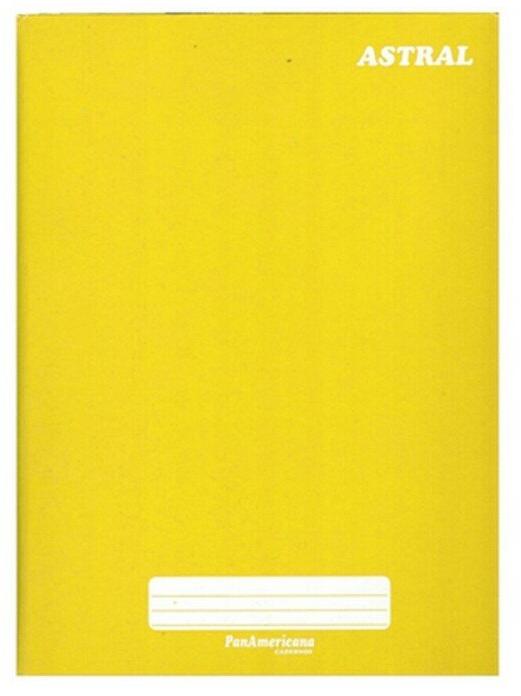 Caderno Brochurão Capa Dura Costurado 96 Fls 200x275 Amarelo - Unitário - Panamericana - 3081