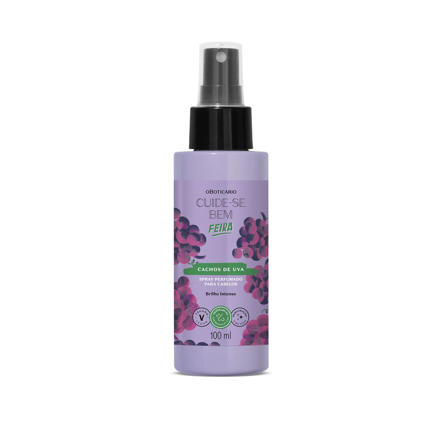 Combo Cuide-se Bem Cachos de Uva: Shampoo 270ml + Máscara Capilar 250ml +Spray Perfumado Capilar 100ml