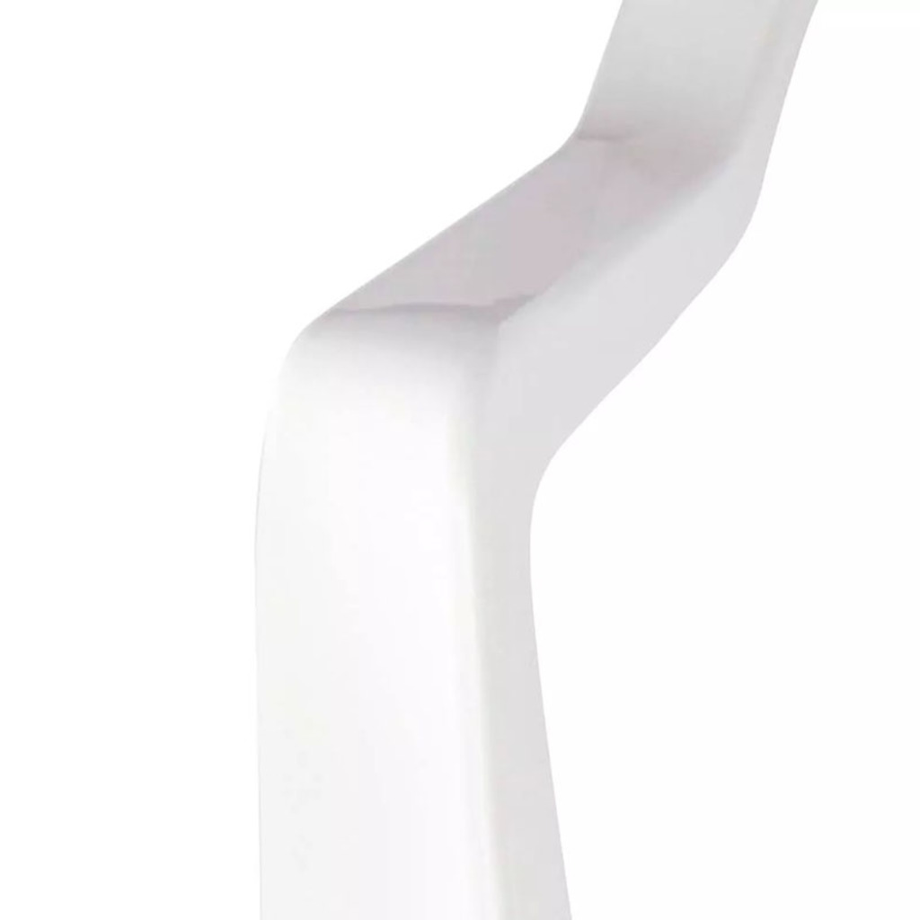 Cadeira Fixa Poltrona Plástico com Braço Branco Bela Vista Mor - 15151101 - Resistente e Suporta Até 182 Kg