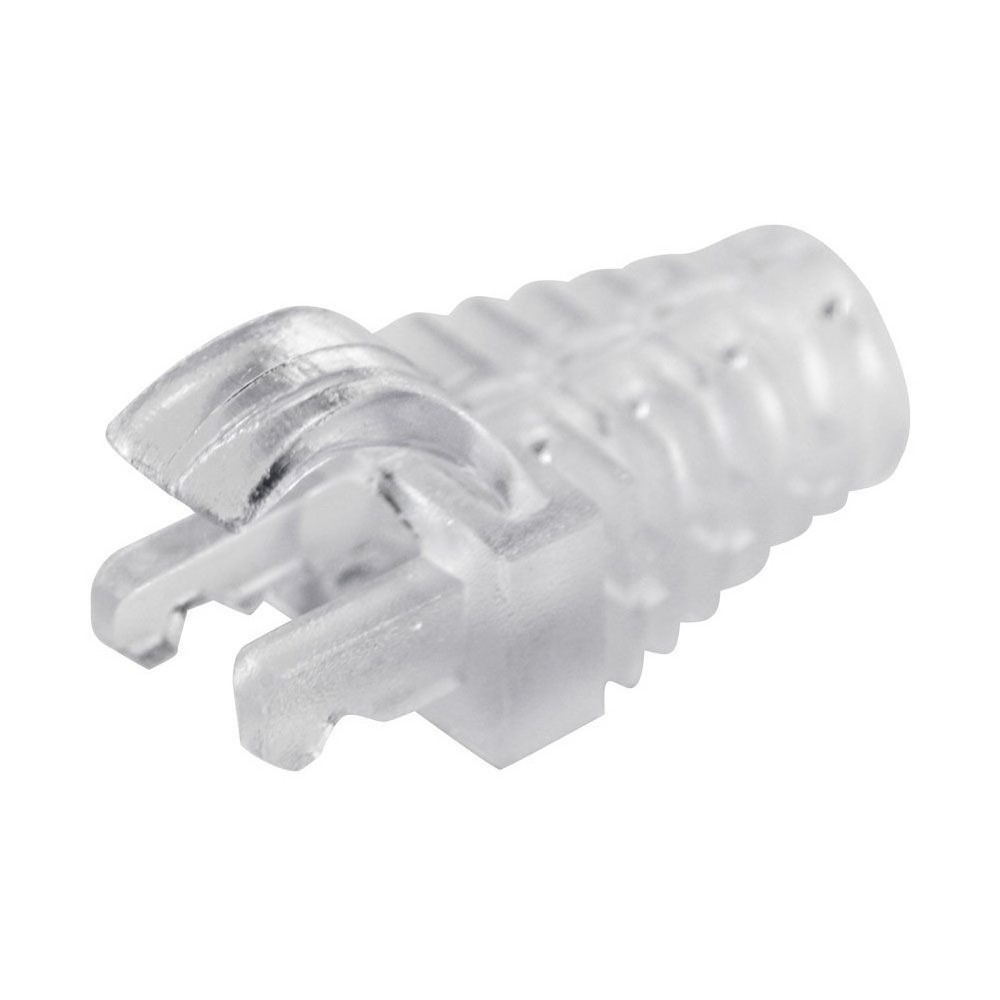 Capa para Conector RJ45 Macho Seccon SecLan Transparente CYDY1748T Pacote 100 Unidades