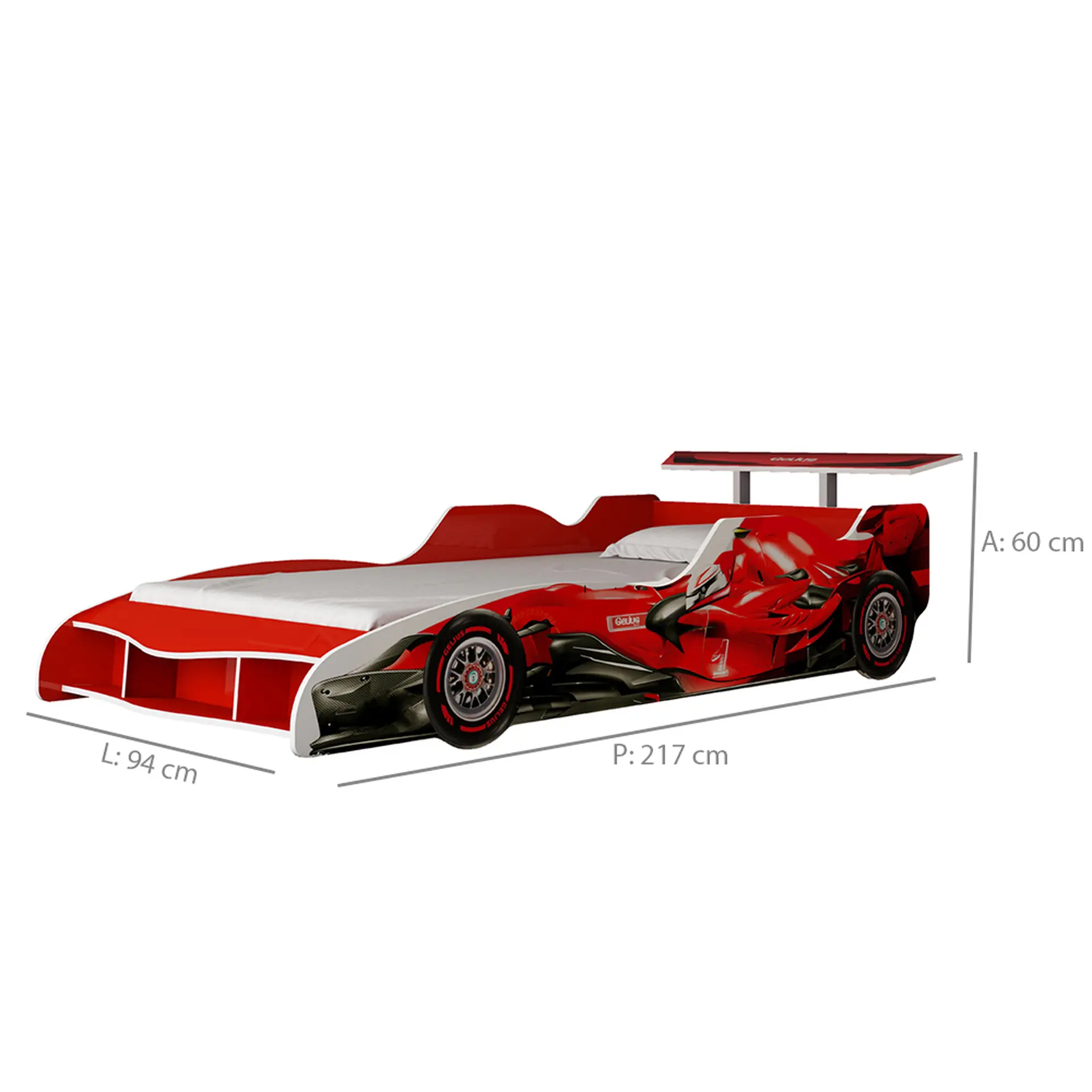 Kit Cama Solteiro Gelius F1 90cm + Colchão Gazin Supreme D20