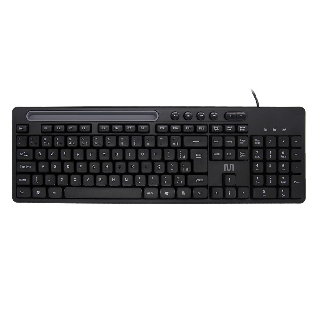 Teclado USB Slim Multi Preto - TC262 - Vendido Unitário