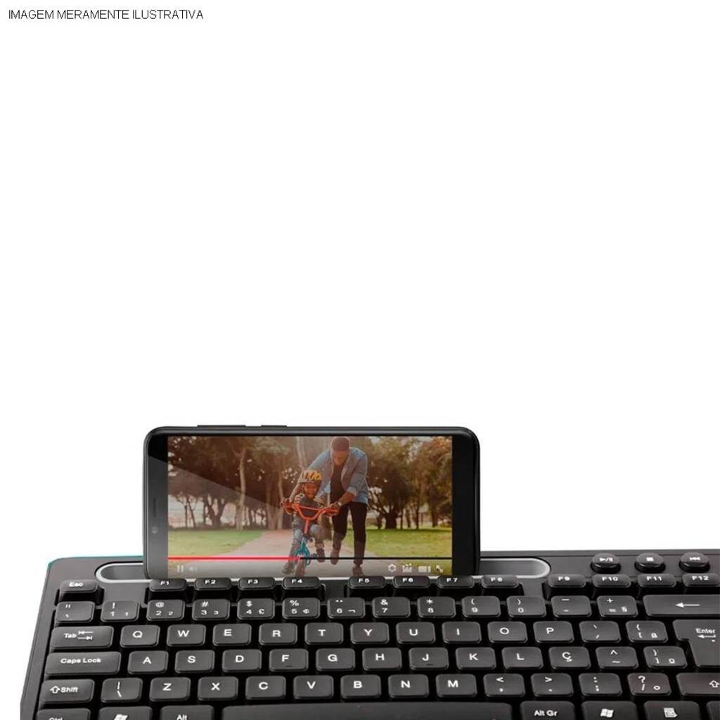 Teclado USB Slim Multi Preto - TC262 - Vendido Unitário