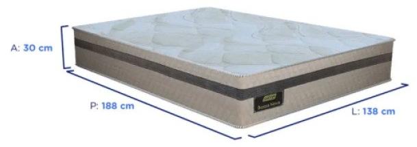 Colchão Casal Molas BlueWave Gazin Bossa Nova 138x188 - Bege