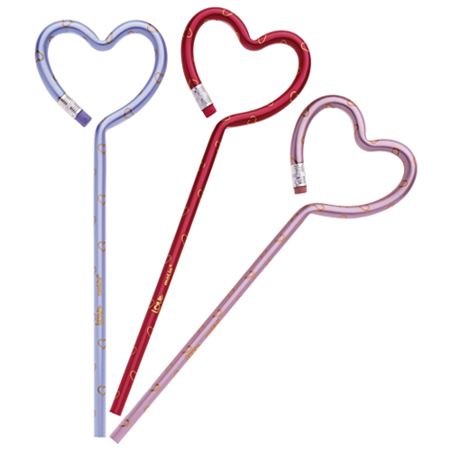 Lápis Preto Molin Love Heart Cores Unidade Sortido