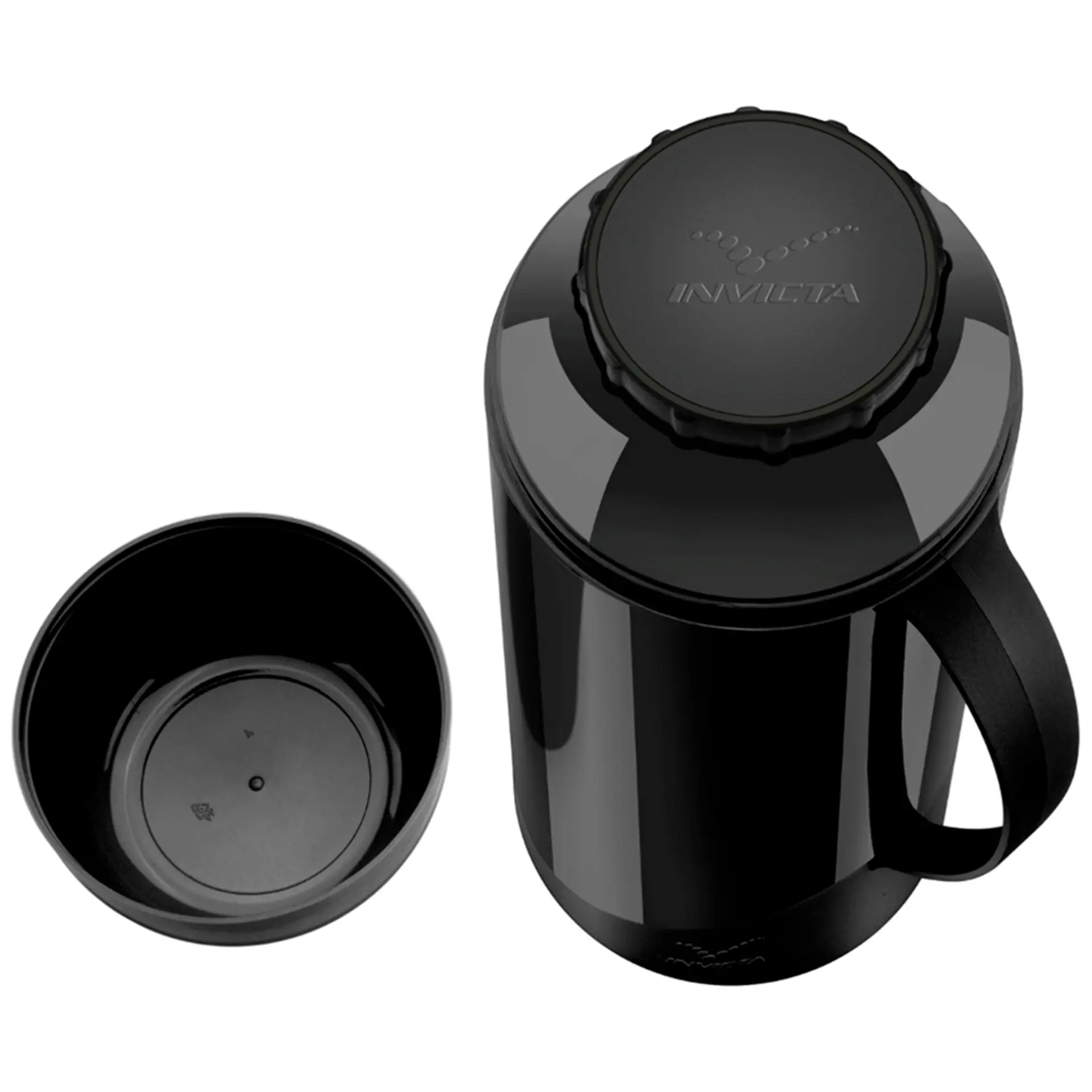 Garrafa Térmica Invicta Firenze 1L Rolha Ampola de Vidro - Preto