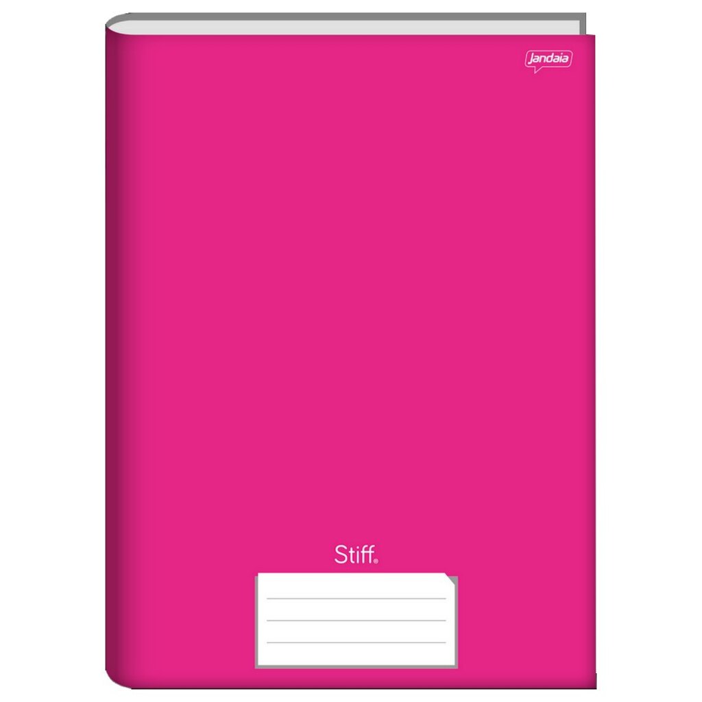 Caderno Brochurão Capa Dura Costurado 96 Fls 200x275 Stiff Pink - Unitário - Jandaia - 75283-77