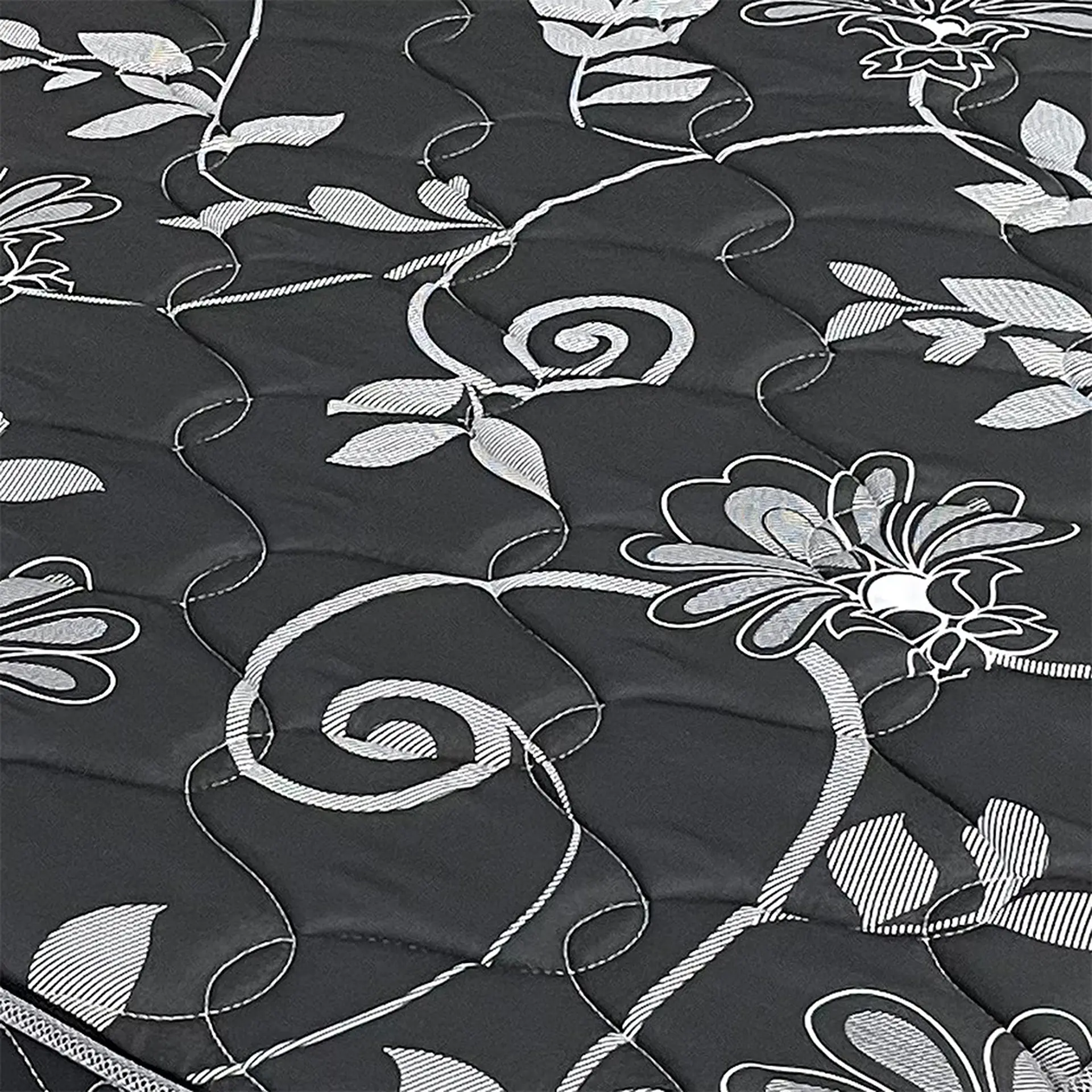 Colchão Casal de Espuma D33 Gazin Dunas 138x188 Revestido em Tecido Plano - Preto