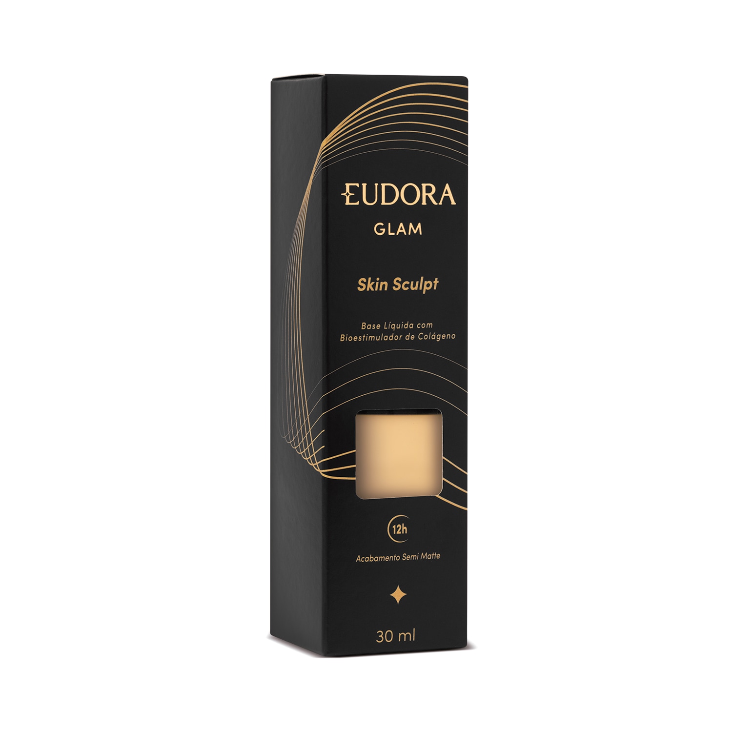 Base Líquida Semi Matte Glam Skin Sculpt Cor 25 30ml