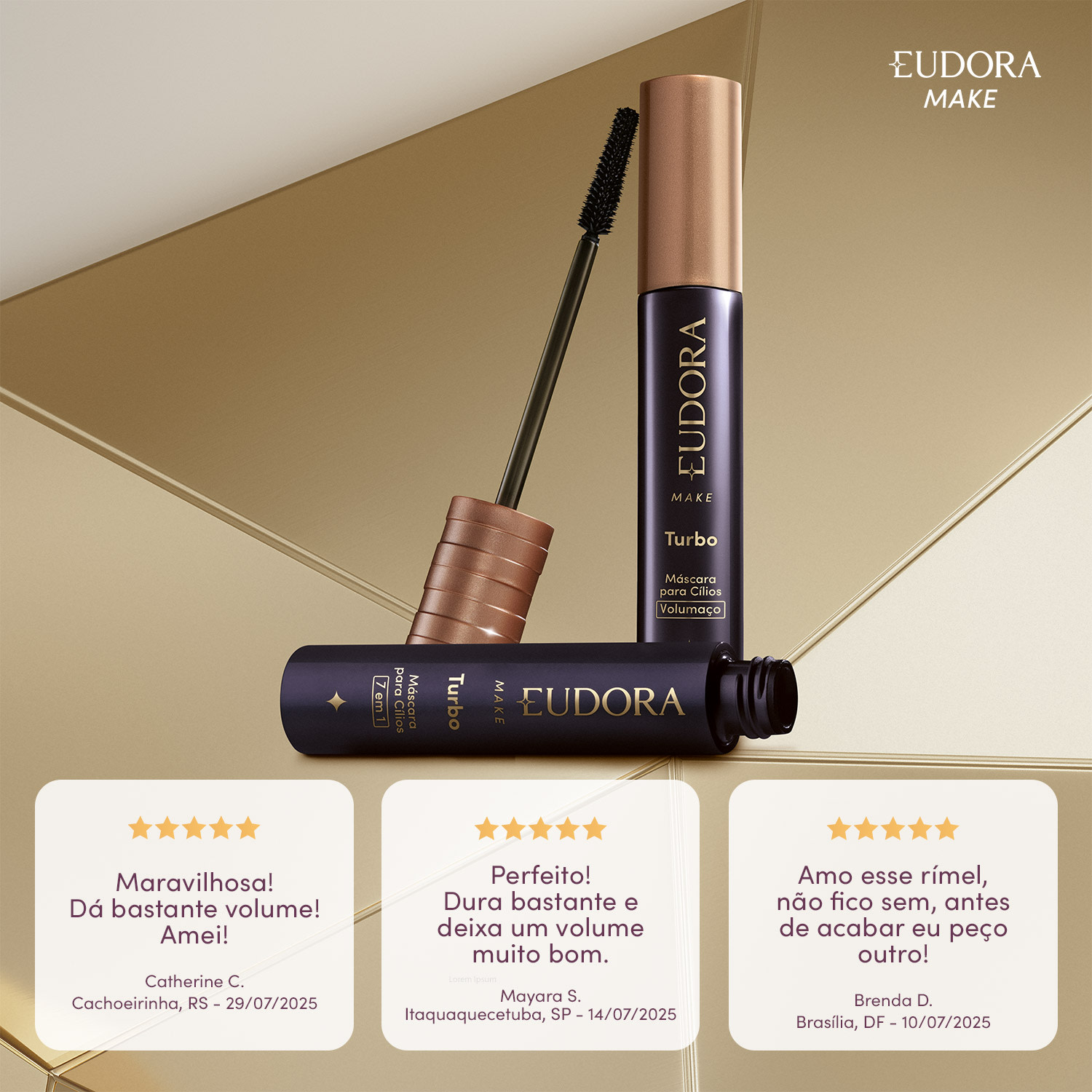 Máscara de Cílios Bomb Volumaço Eudora Make 10g