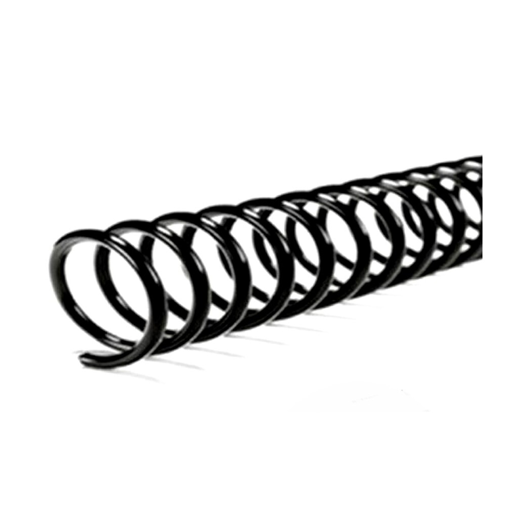 Espiral para Encadernação 20mm Pacote com 80 Unidades Preto - Usa Folien - 7064