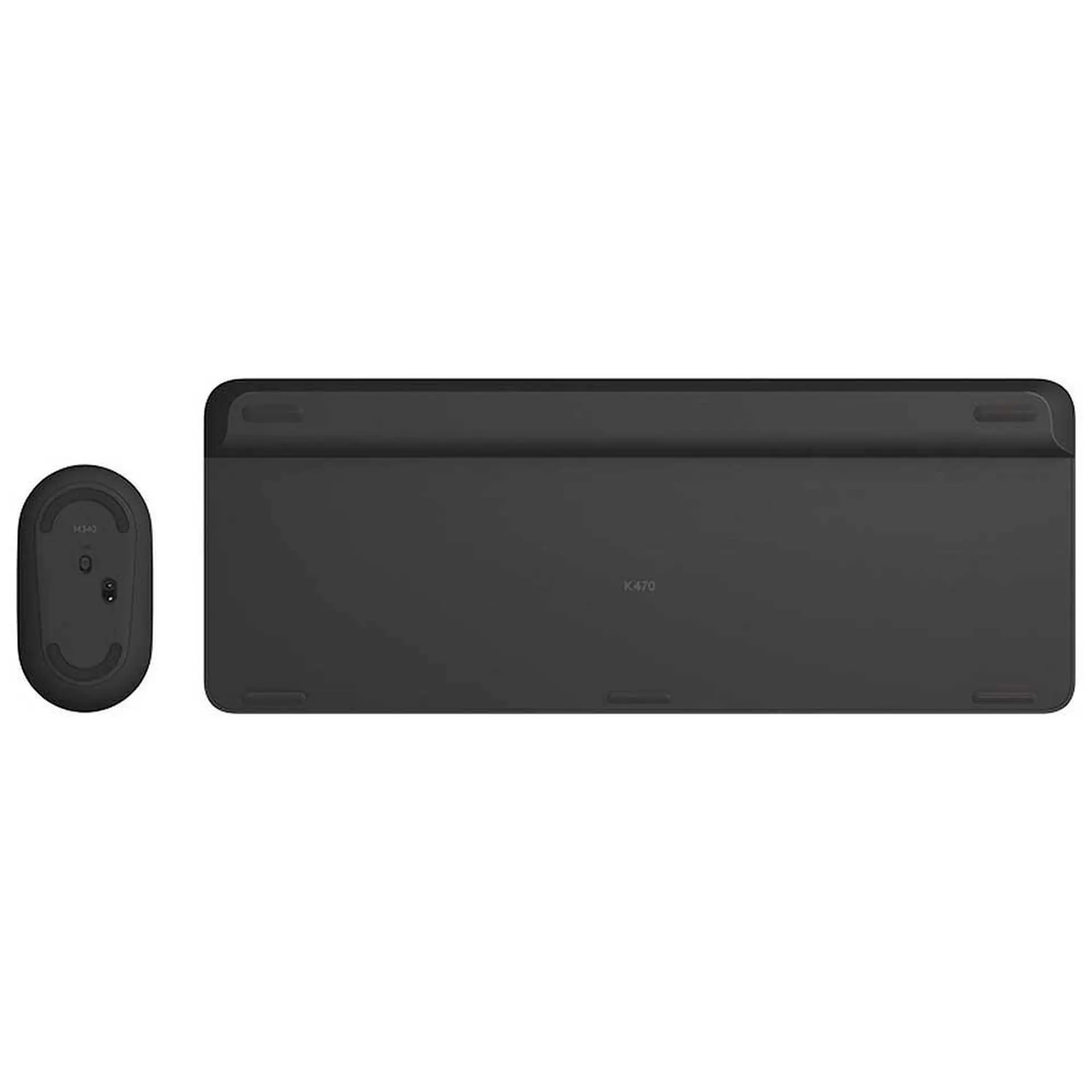 Kit teclado + Mouse sem Fio Wireless Nano USB Logitech MK470 - Preto