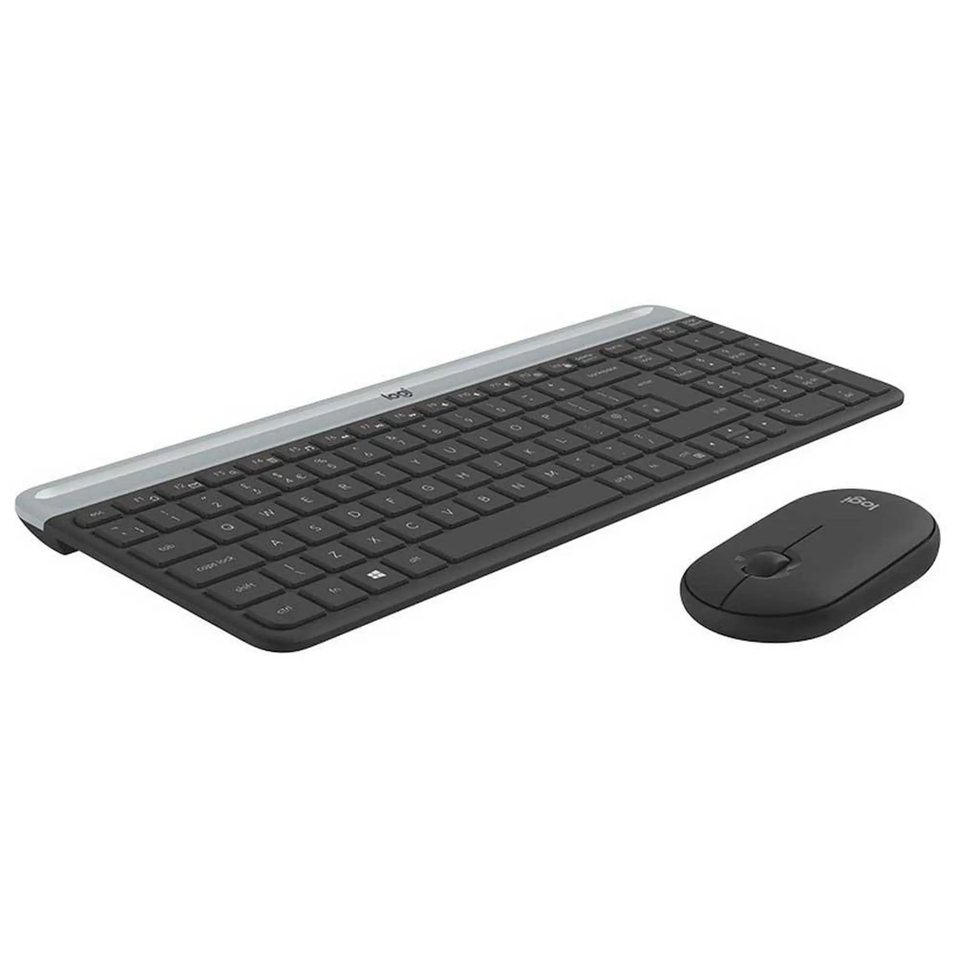 Kit teclado + Mouse sem Fio Wireless Nano USB Logitech MK470 - Preto