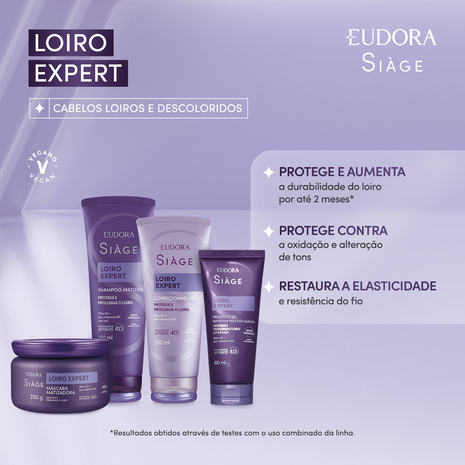 Máscara Capilar Matizadora Siàge Loiro Expert 250g