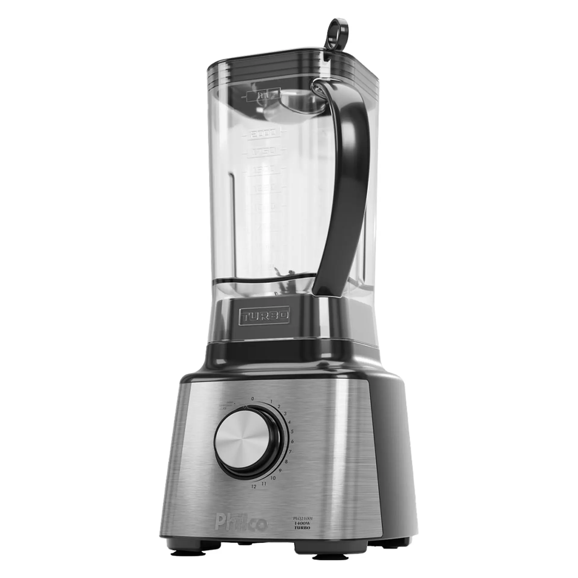 Liquidificador Philco PLQ2100PI 3L 12 Velocidades 1400W - Preto/Inox - 110 Volts
