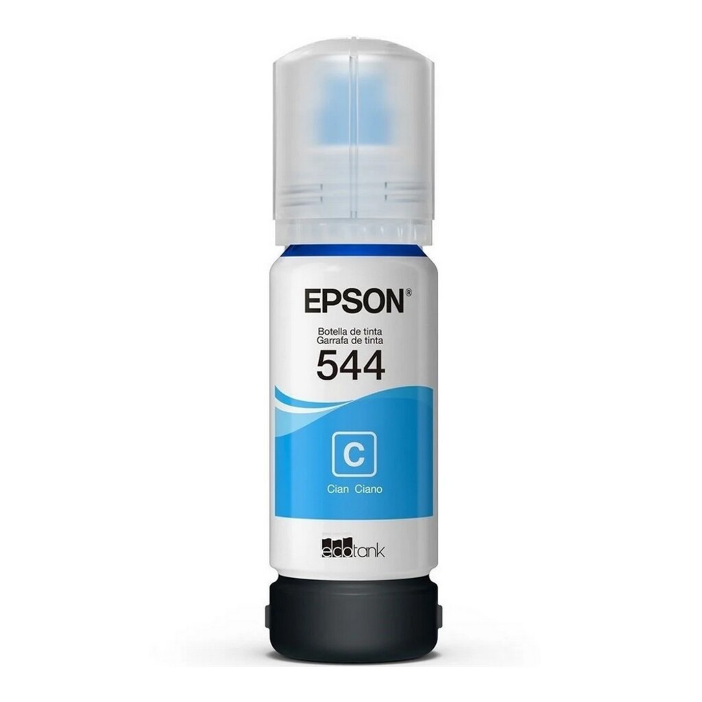 Tinta para Cartucho Epson Ciano Original - T544222 - 7.500 páginas para L3110, L3150, L5190, L3210, L3250