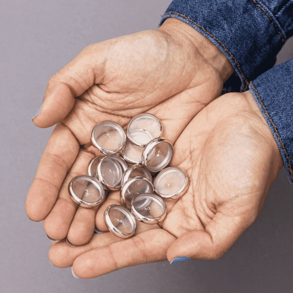 Disco para Caderno Inteligente 12 Discos Médio 23mm com Elástico Prata