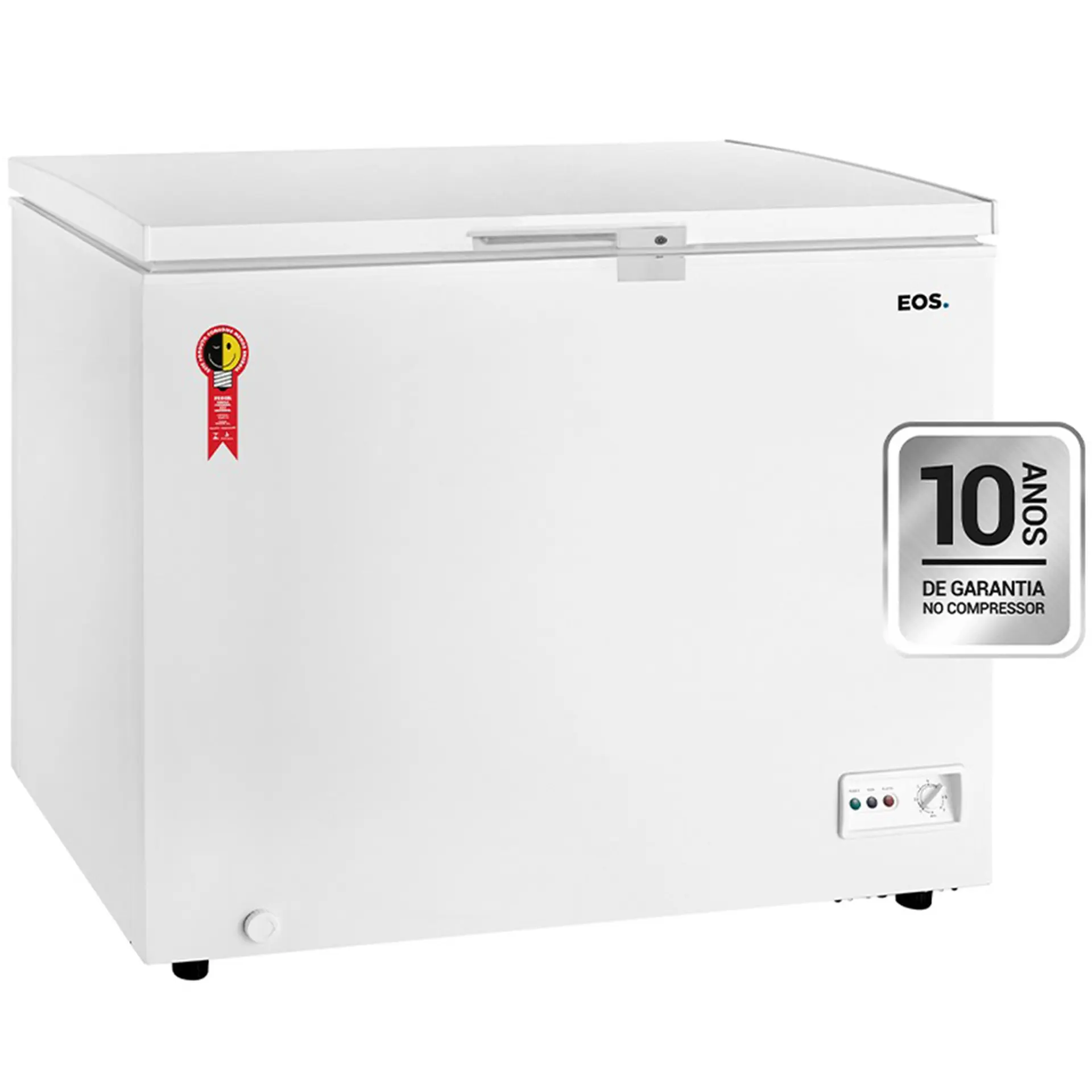 Freezer EOS 192L 1 Porta Horizontal Eco Gelo EFH250X Degelo Manual B15916 - Branco - 110 Volts