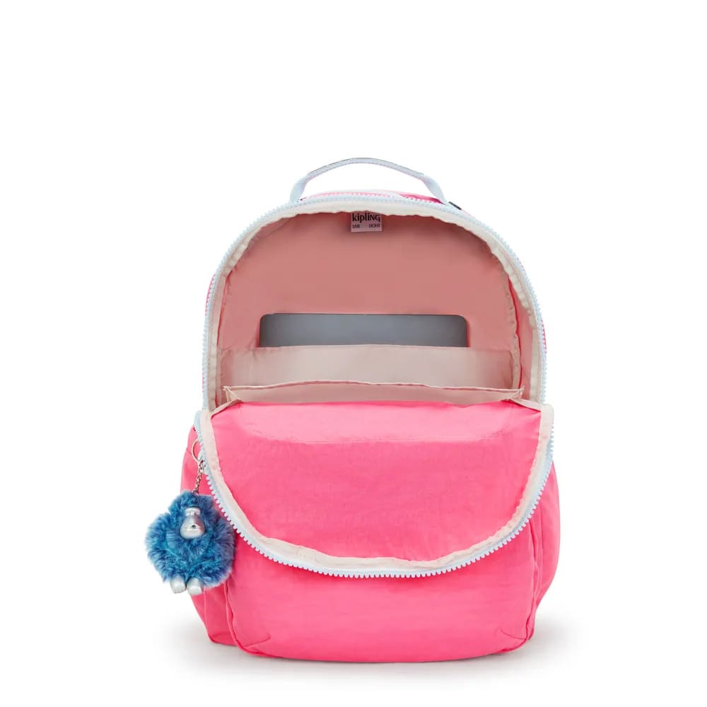 Mochila Kipling Seoul Happy Pink Mix Grande
