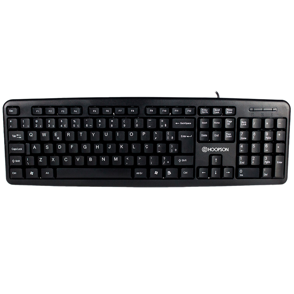 Teclado USB Hoopson Preto - TPC-058