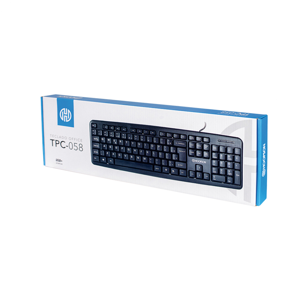 Teclado USB Hoopson Preto - TPC-058