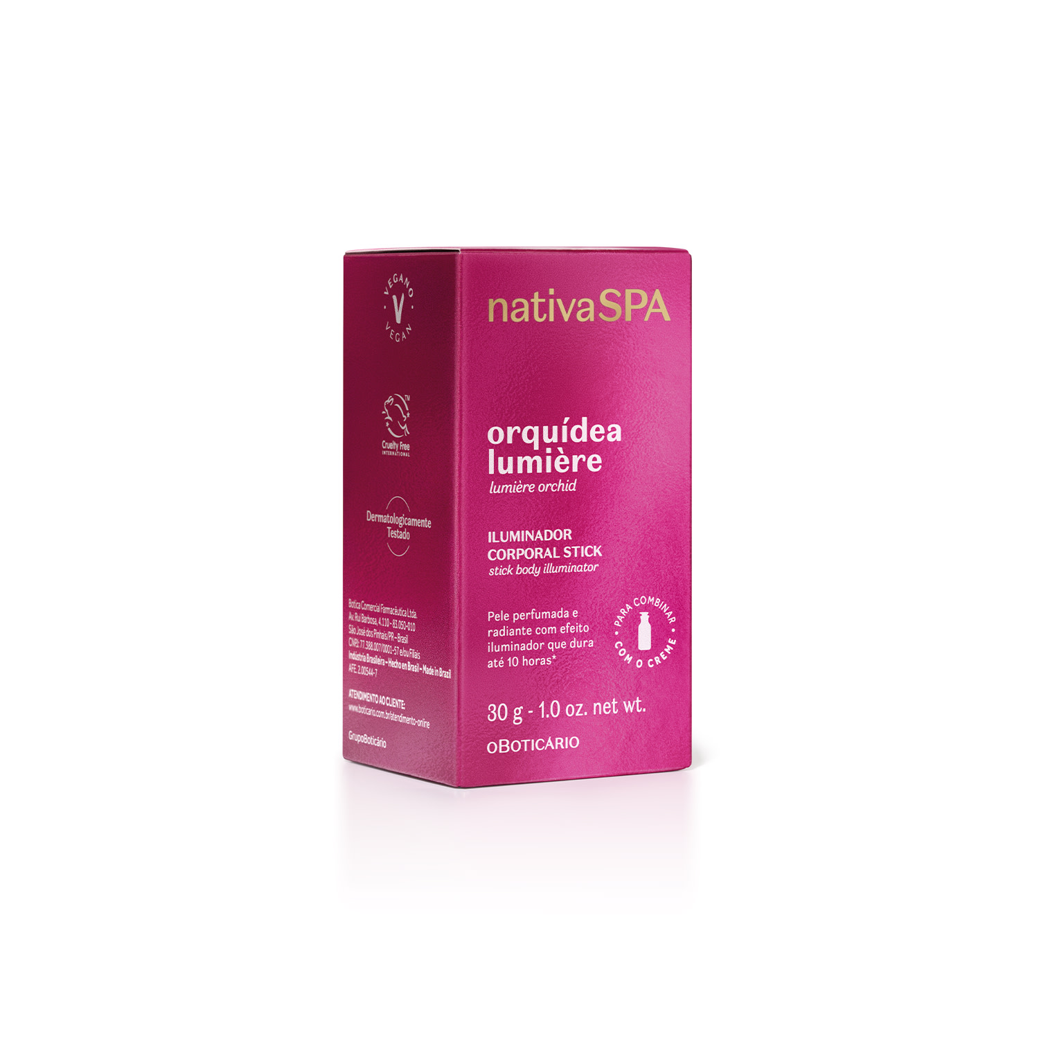 Iluminador Corporal Stick Nativa SPA Orquídea Lumière 30g