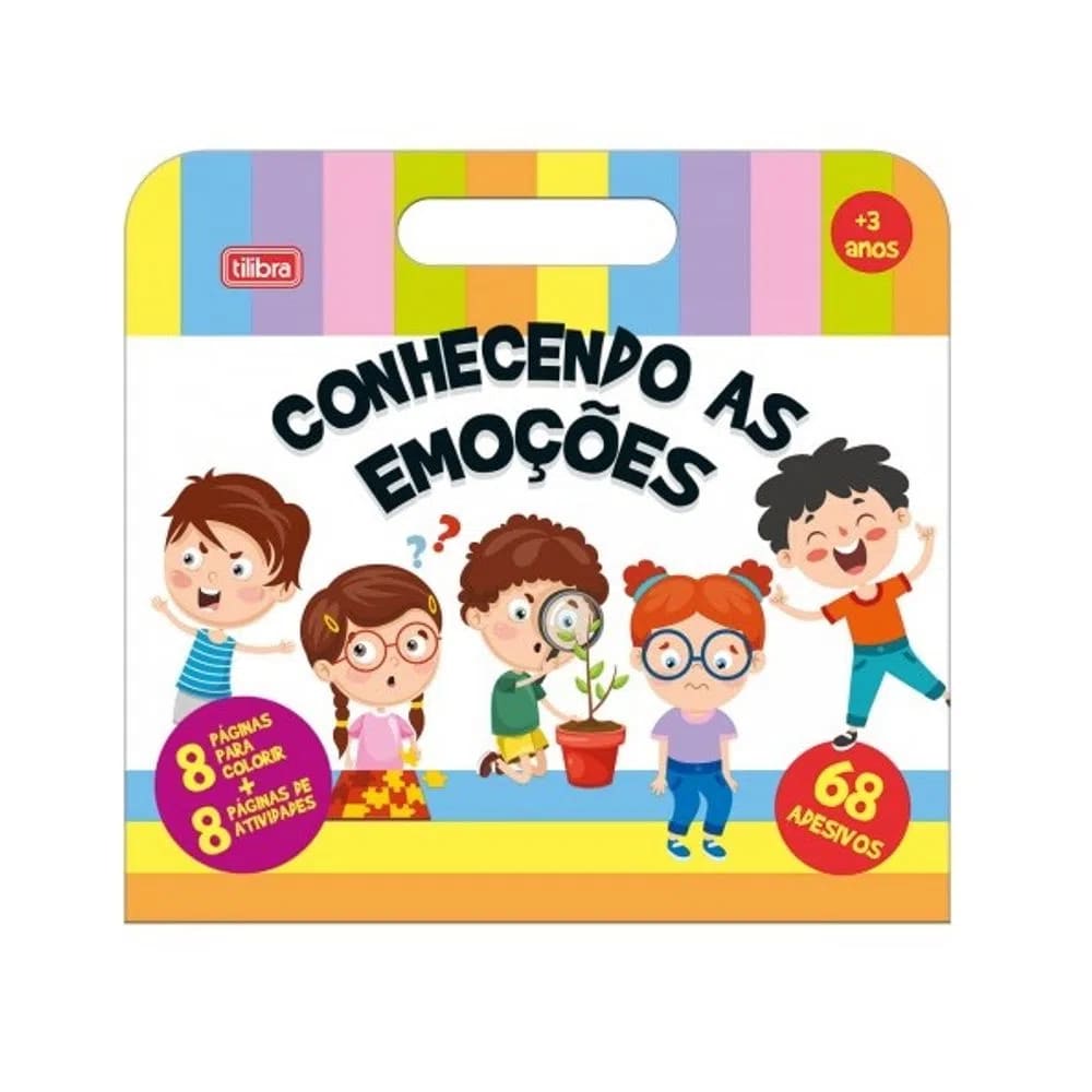 Cartilha de Atividade Tilibra Académie 8 Folhas Conhecendo as Emoções