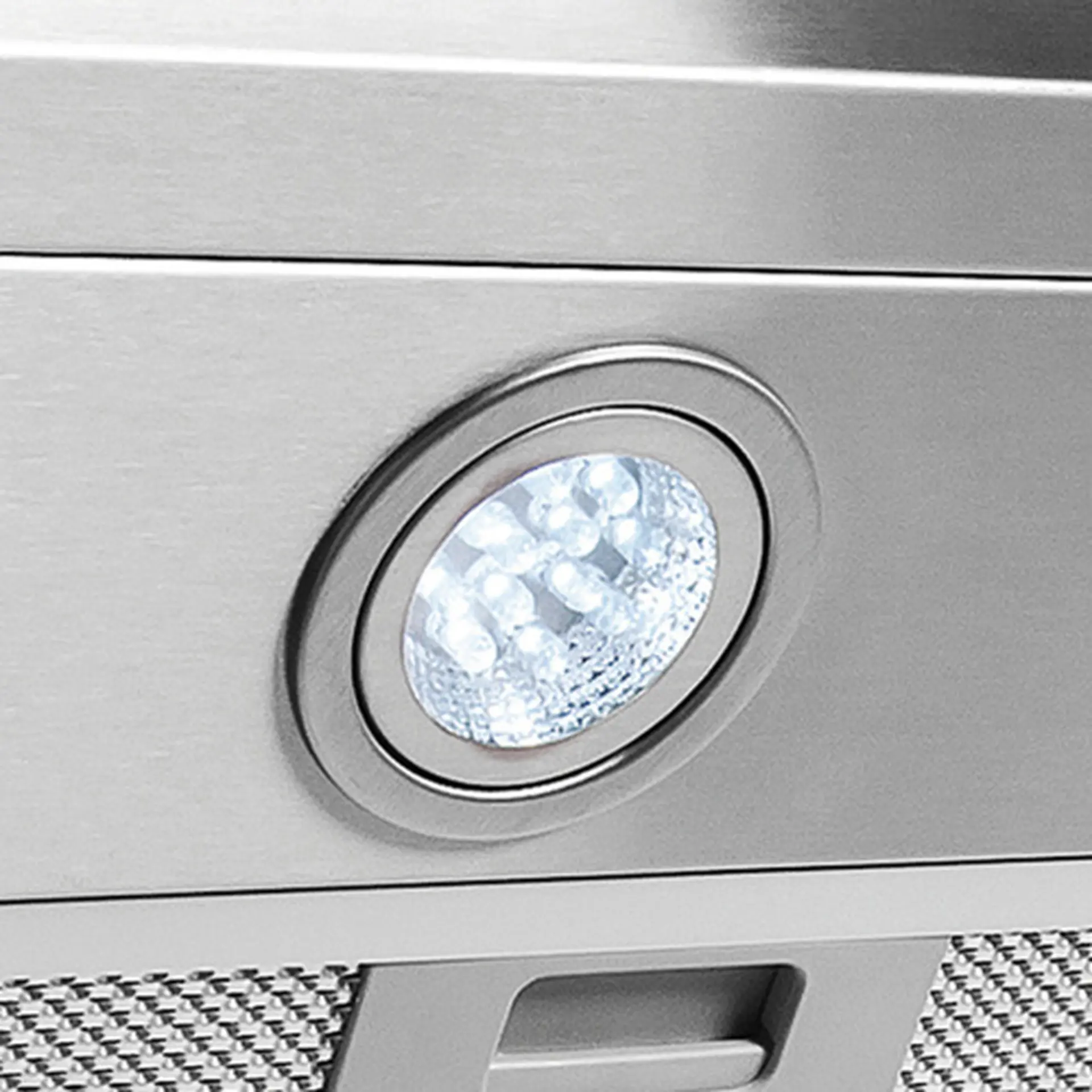 Coifa de Parede Nardelli Slim 60cm 4 Bocas Vidro Curva - Inox - 110 Volts