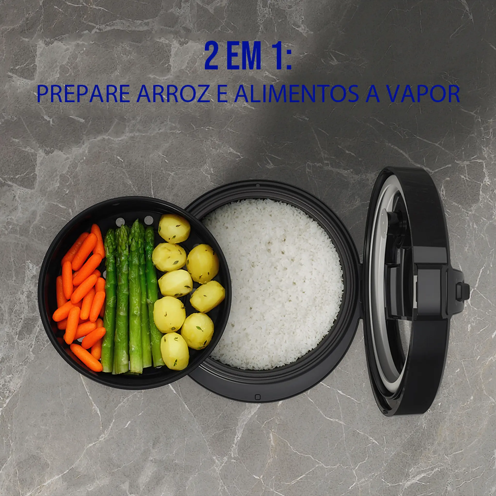 Panela Elétrica de Arroz Electrolux 10 Xícaras 3,5L Efficient ERC30 - Preto - 110 Volts