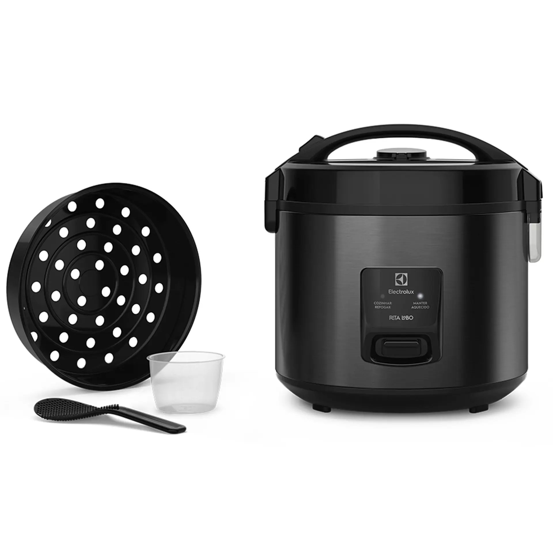 Panela Elétrica de Arroz Electrolux 10 Xícaras 3,5L Efficient ERC30 - Preto - 110 Volts