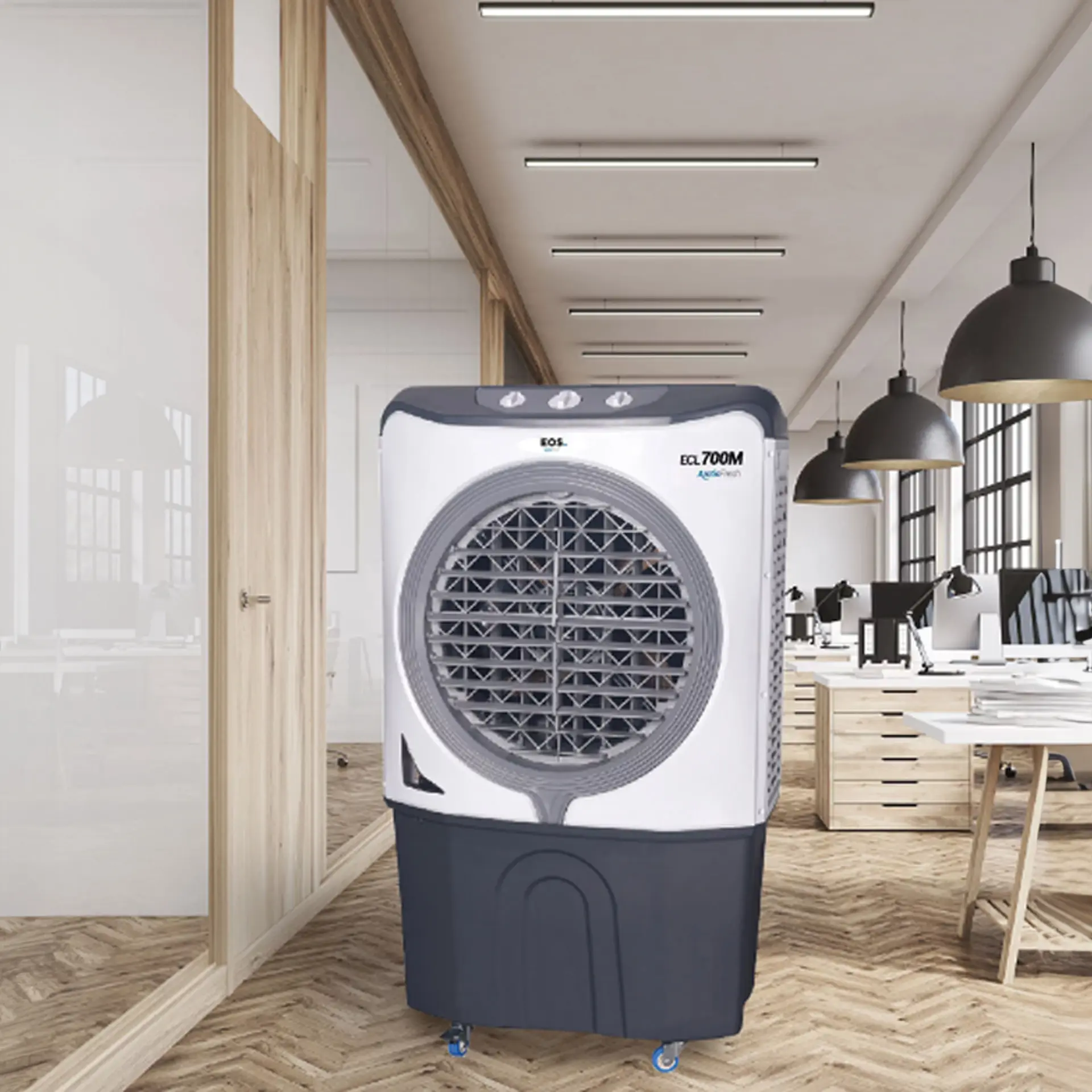 Climatizador de Ar Portátil 4 em 1 EOS Arctic Fresh 70L ECL700M 3 Velocidades - Branco - 110 Volts