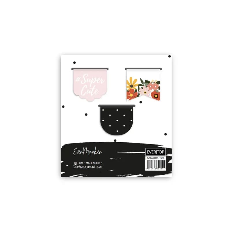 Marca Páginas Evertop Magnéticos com 3 Unidades