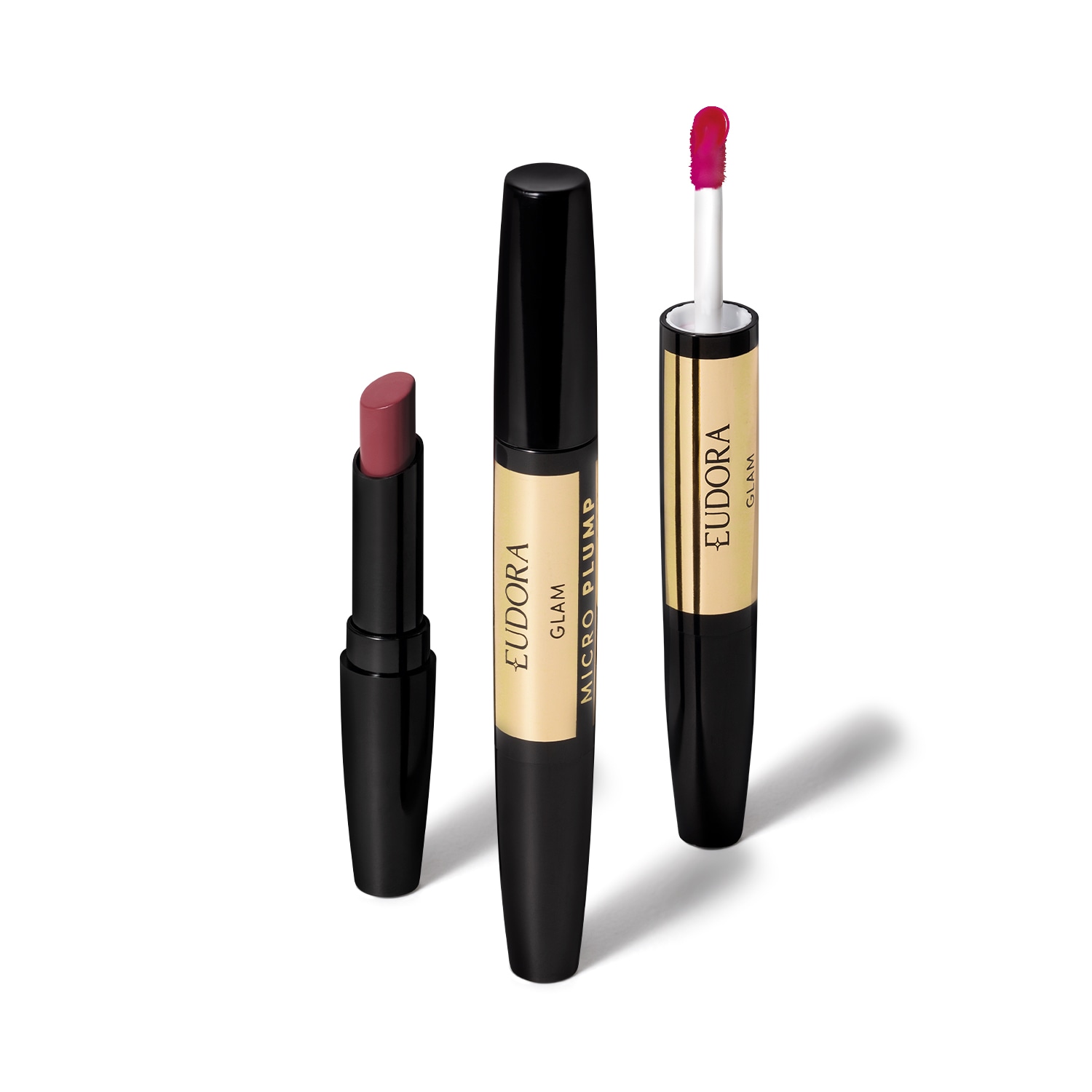Batom Duo Malva Essencial Glam Micro Plump 1,8g