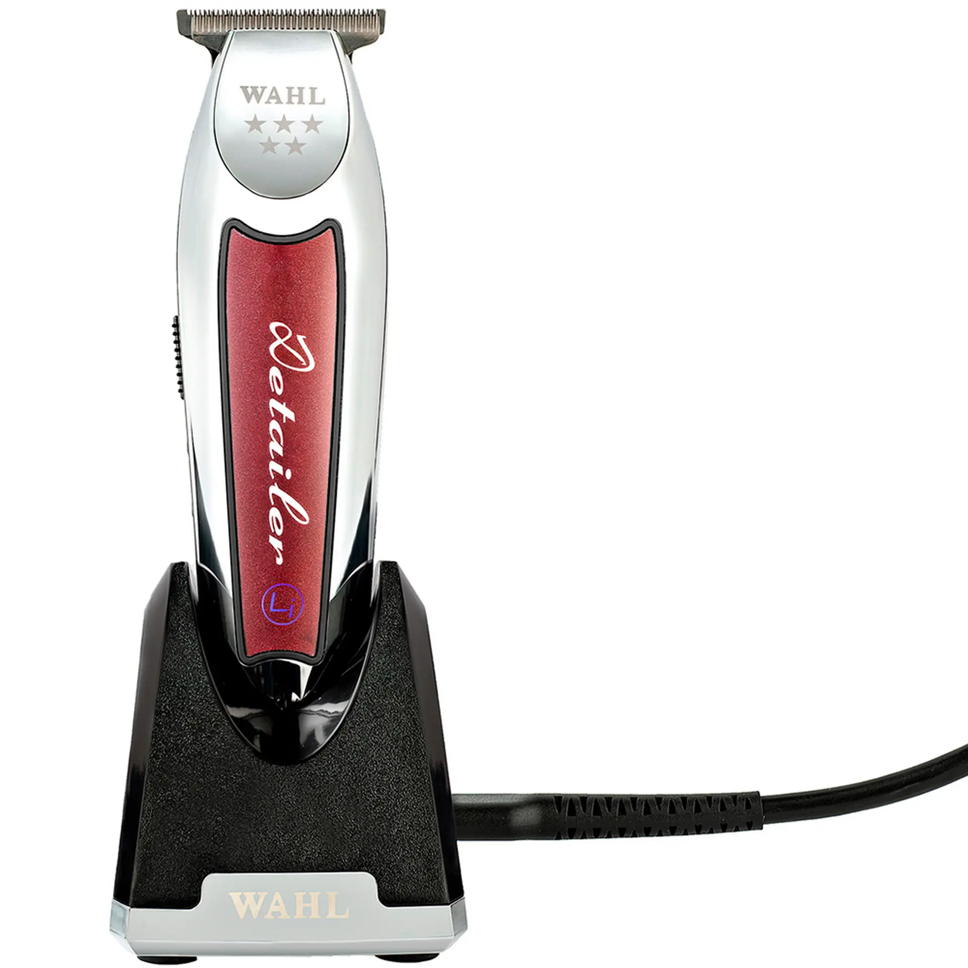 Máquina de Cortar Cabelo Wahl Detailer Cordless com 3 Pentes - Vermelho - Bivolt