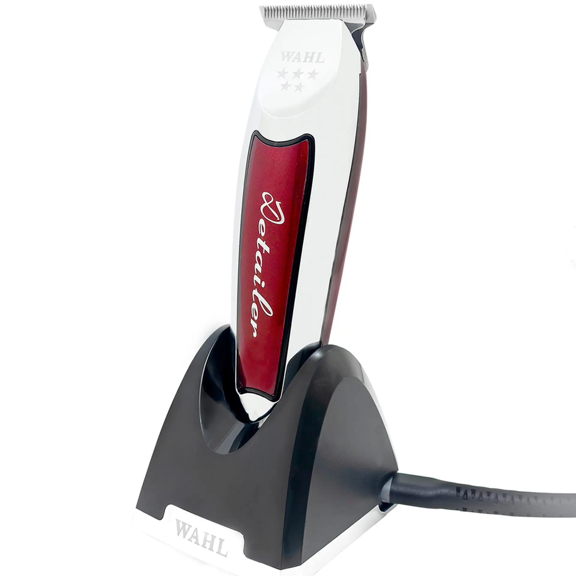 Máquina de Cortar Cabelo Wahl Detailer Cordless com 3 Pentes - Vermelho - Bivolt