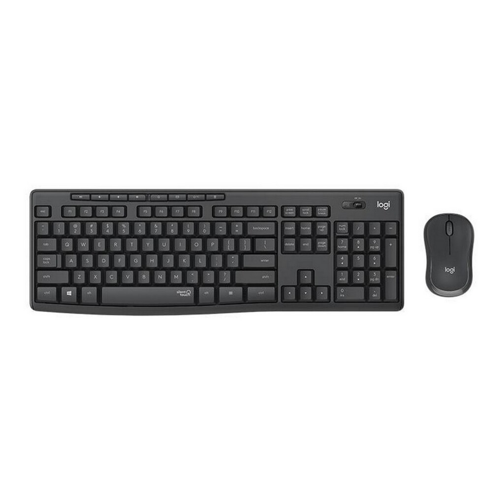 Kit Teclado + Mouse sem Fio Logitech MK295 Preto SILENT WIRELESS - 920-009793