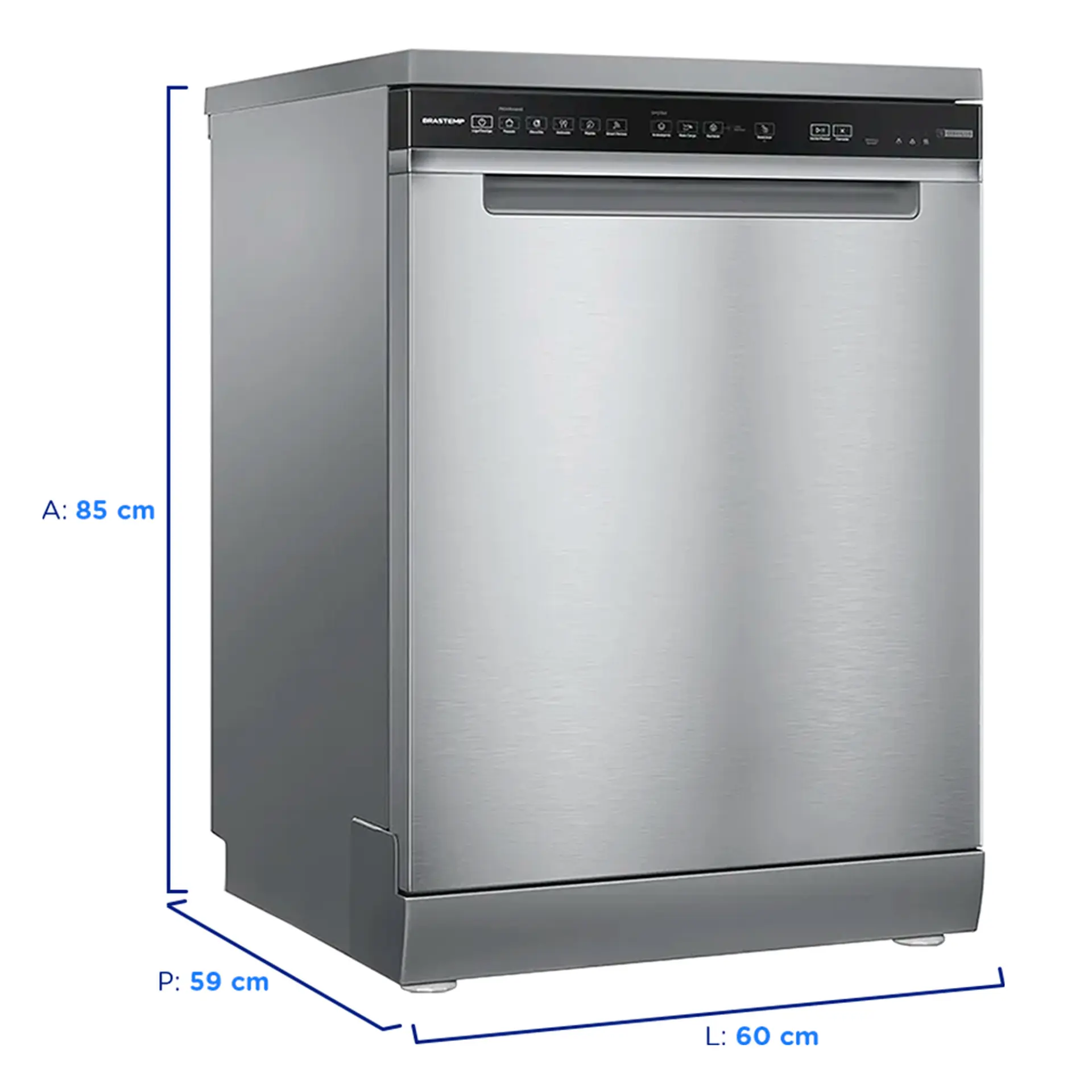 Lava Louças Brastemp 15 Serviços Função Smart Sensor BLF61AR - Inox - 220 Volts