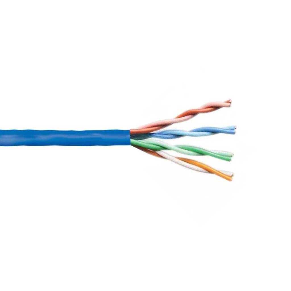 Cabo de Rede 24AWG Telecam Cat.5E 4 Pares Azul 210800101 Caixa 305m 100% Cobre Homologado ANATEL