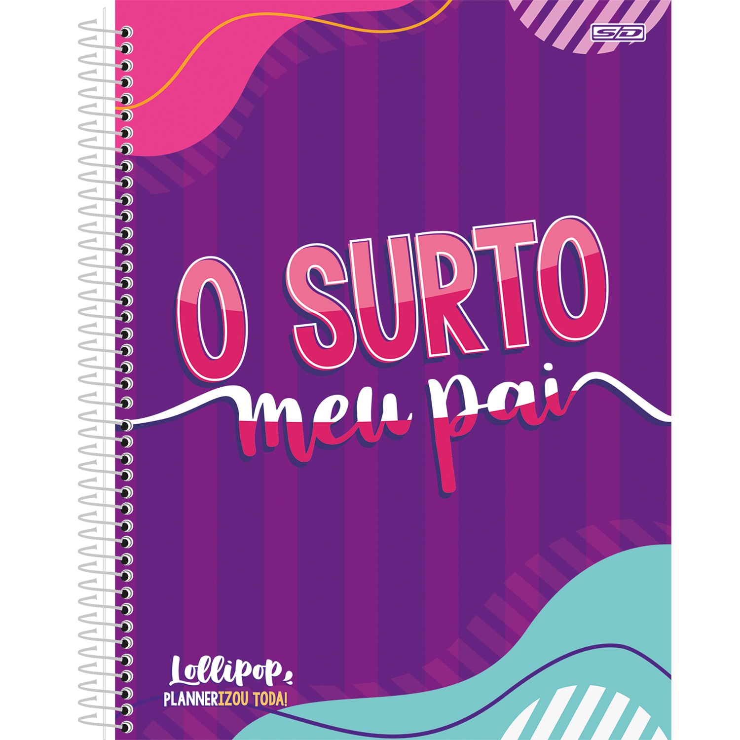 Planner São Domingos Lollipop Permanente Espiral 80 Folhas Sortido