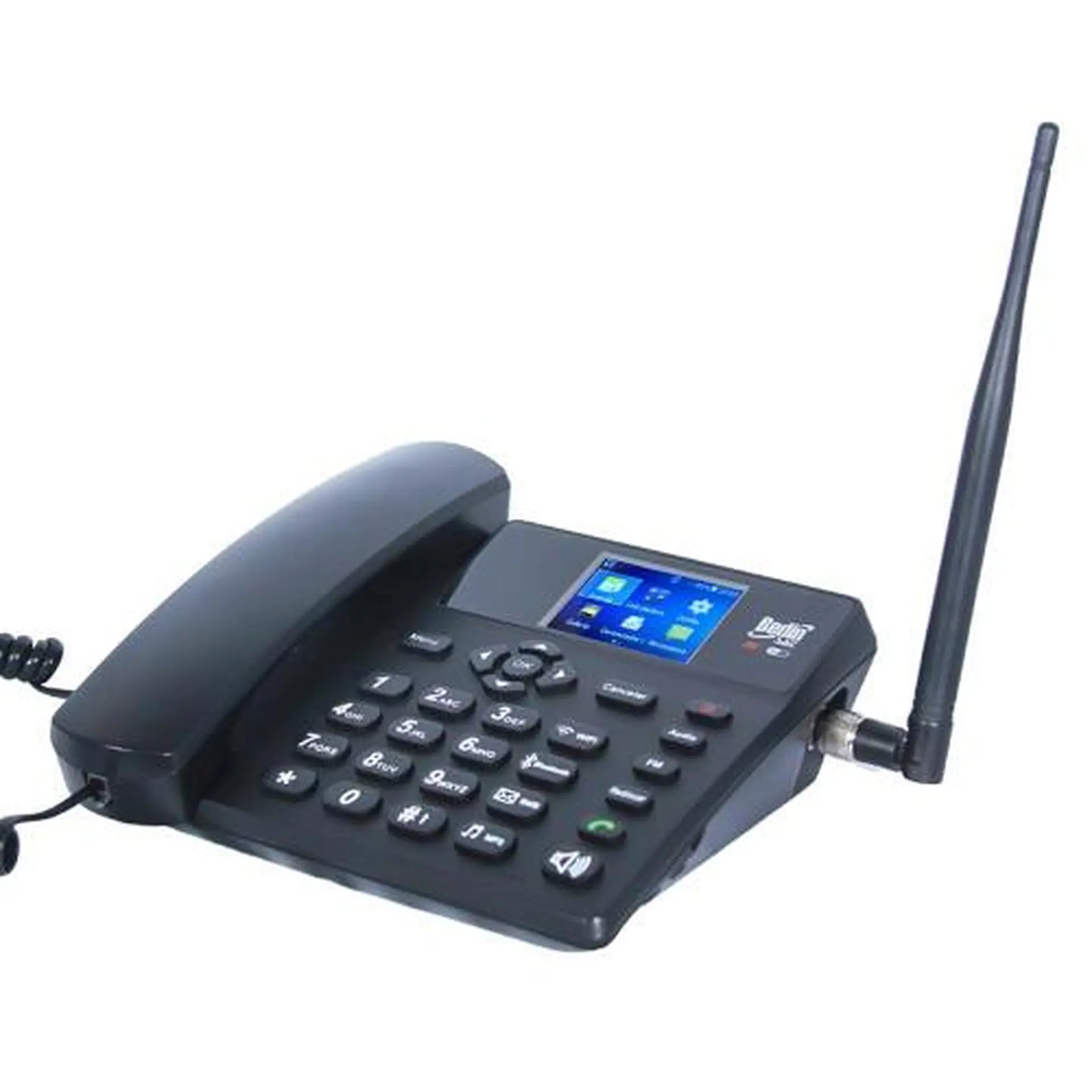 Telefone Celular Rural BedinSat BDF 12 3G com Wi-Fi e Bluetooth - Preto - Quadriband