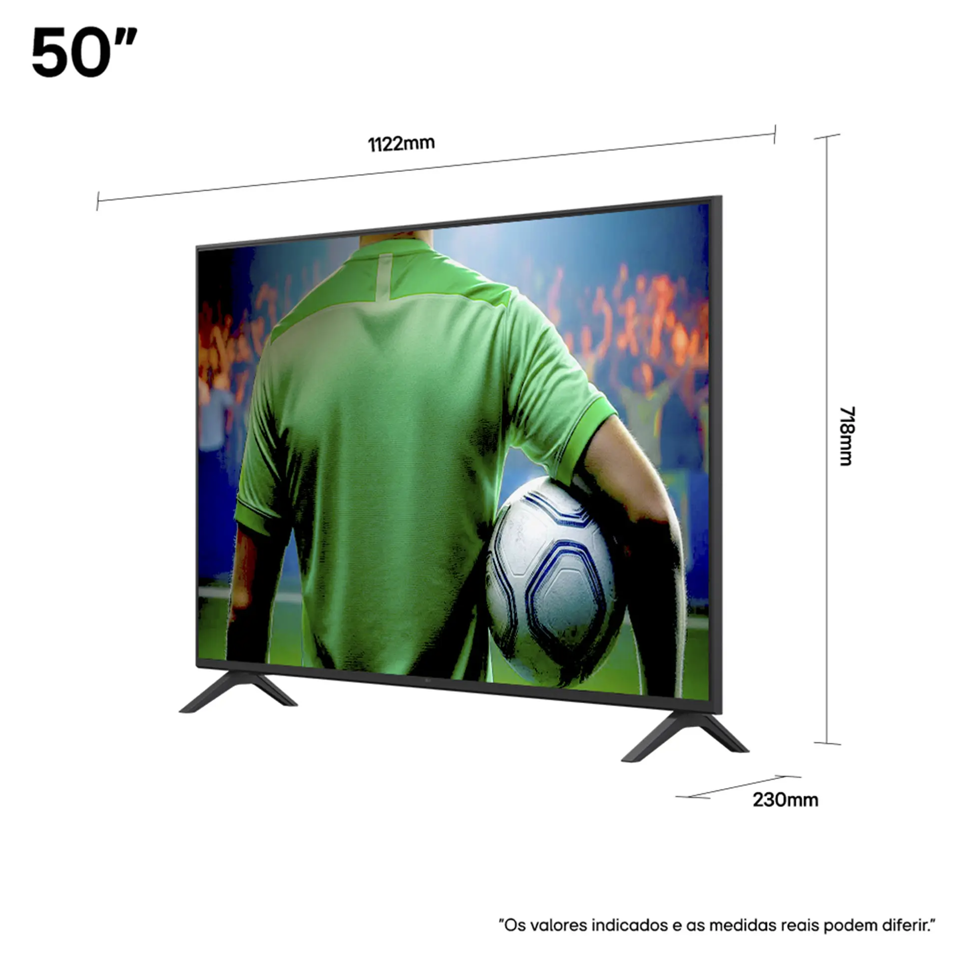 Smart TV LG 50" 4K HD Wi-Fi Comando de Voz Processador α7 AI Ger8 50UA8550PSA
