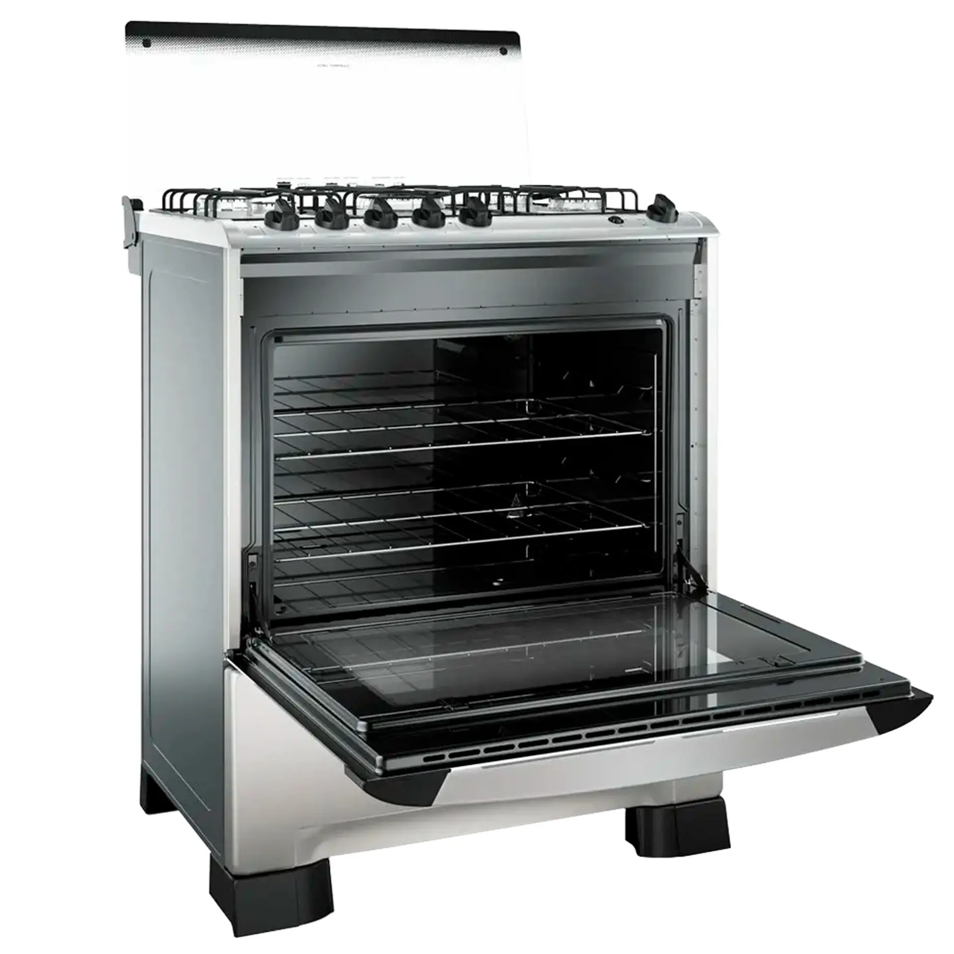 Fogão Mueller Decorato 5 Bocas Automático Tripla Chama Forno 98L - Inox - Bivolt