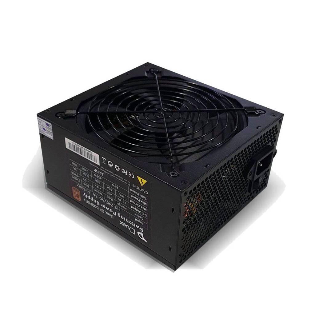 Fonte para Micro Computador ATX 500W Real Duex DX 500FSE com Cabo de Força