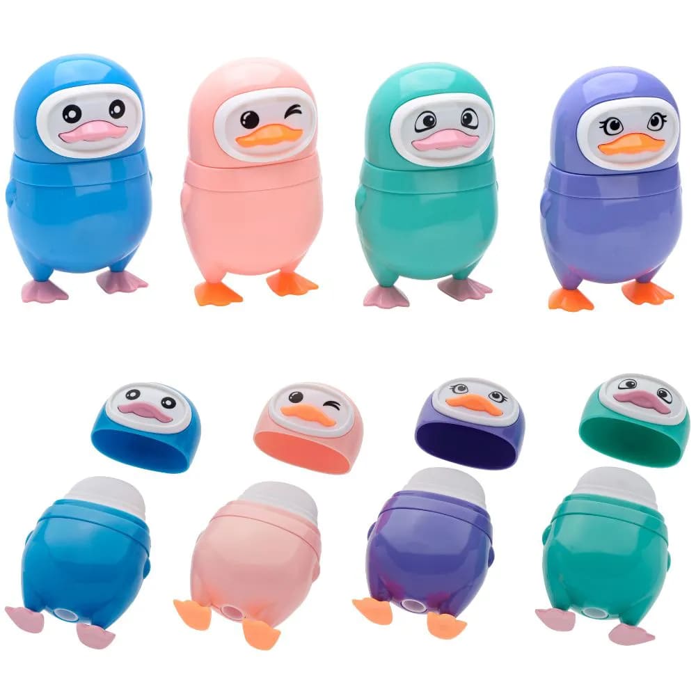 Apontador com Borracha Molin Patinho Unidade Cores