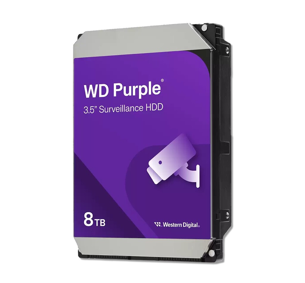 Hard Disk CFTV 8.0 TB Sata 3 Western Digital Purple 5640 RPM - WD85PURZ