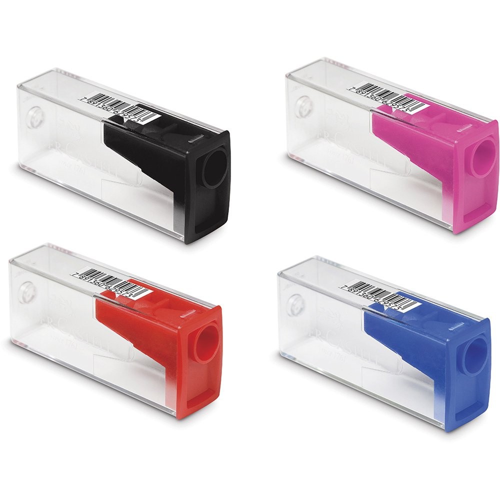 Apontador Faber Castell com Coletor Colorido